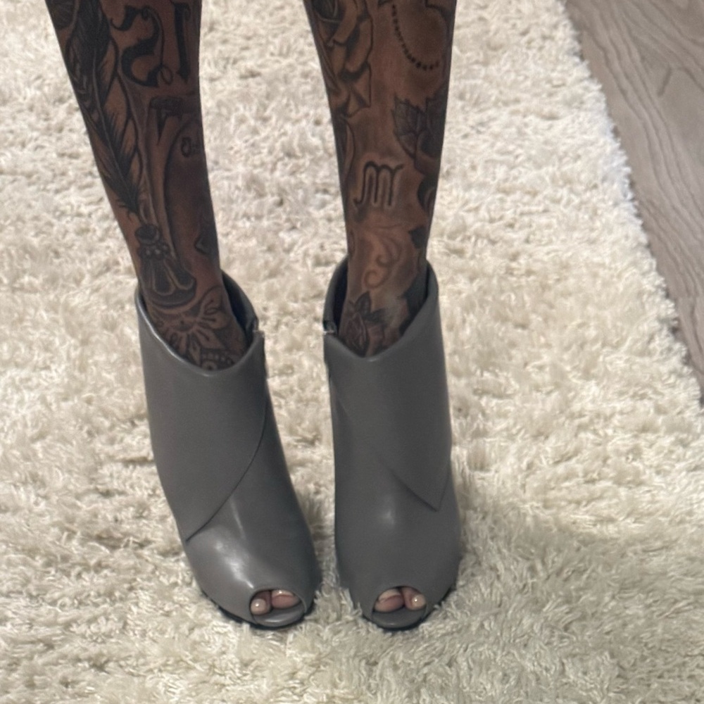 Michael Kors Sleek Gray Ankle Booties - Picture 6 of 15